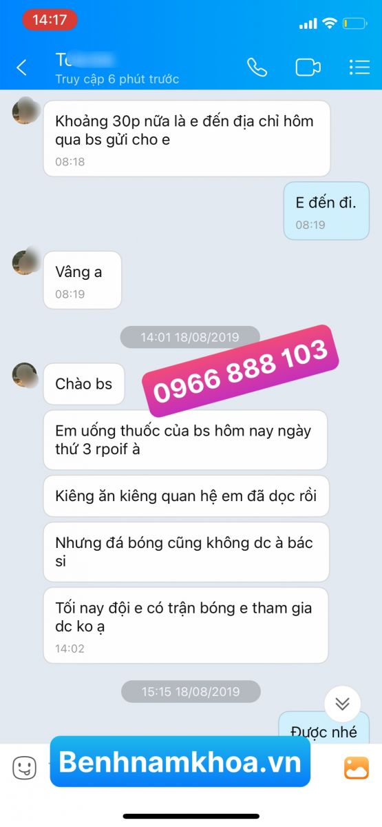 Phản hồi chữa bệnh lậu - Tp Lào Cai 2